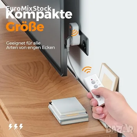 Комплект радио контакти с дистанционно управление TESSAN 3600W 3 броя, снимка 4 - Друга електроника - 55904113