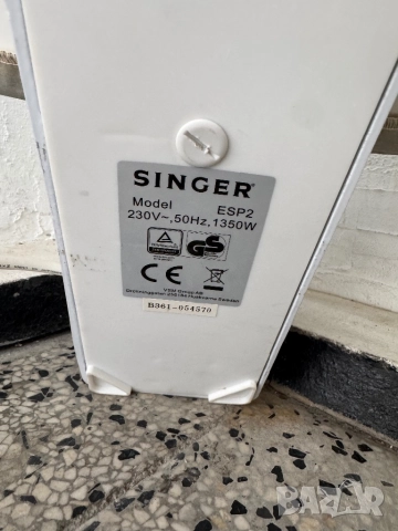Професионална Парна Преса за Дрехи, Ютия - Singer ESP-2 Steam Press, 1350W!, снимка 8 - Ютии - 52017153