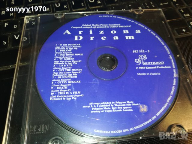 ARIZONA DREAM CD-GORAN BREGOVIC-MADE IN AUSTRIA 1902240843, снимка 4 - CD дискове - 44363555