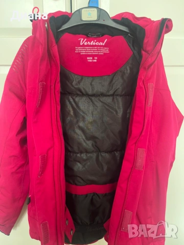 Зимно скиорско яке, размер 140 -146 см (10 г), снимка 2 - Детски якета и елеци - 53051585