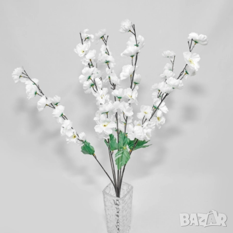 Изкуствени декоративни клонки с цветчета, снимка 3 - Други стоки за дома - 52137669