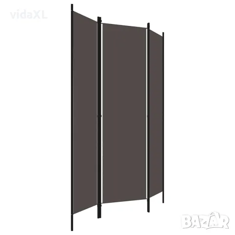 vidaXL Параван за стая, 3 панела, антрацит, 150x180 см, снимка 2 - Паравани - 56146705