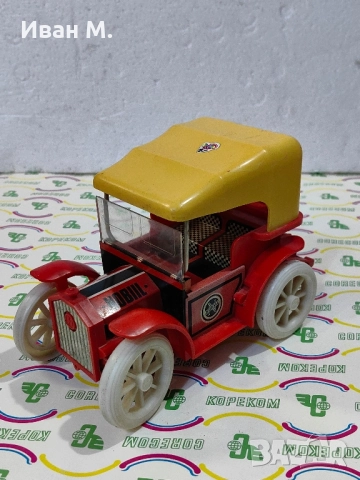 Стара съветска ламаринена играчка с батерии , снимка 8 - Антикварни и старинни предмети - 52287883