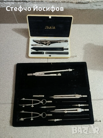 Стари чертожни пергели , снимка 3 - Антикварни и старинни предмети - 51830377