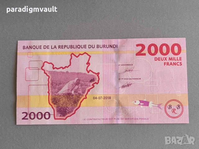 Банкнота - Бурунди - 2000 франка UNC | 2018г.