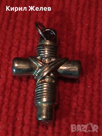 СТОМАНЕНО СРЕБРИСТО АРТ КРЪСТЧЕ ВИНТИДЖ СТИЛ 27347, снимка 9 - Колиета, медальони, синджири - 36827803