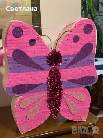 Пинята/тематичен декор пеперуда, снимка 7 - Декорация - 39554482