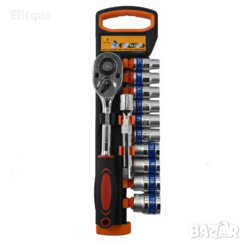 Комплект камъни плюс тресчотка и удължител 1/2″ 12 бр., снимка 3 - Други стоки за дома - 52843080