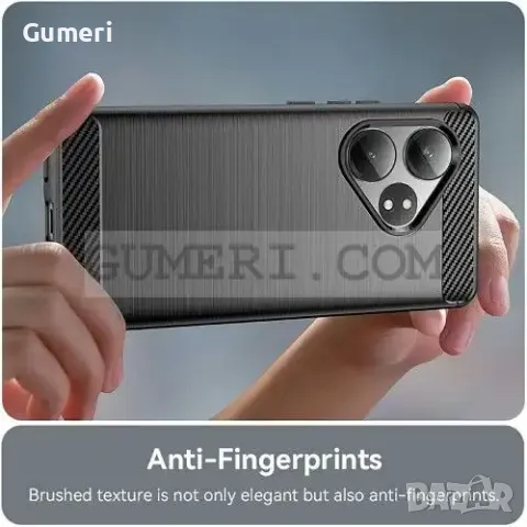 Realme GT 6 Противоударен Силиконов Гръб - Карбон ''Шарк'', снимка 8 - Калъфи, кейсове - 48037181