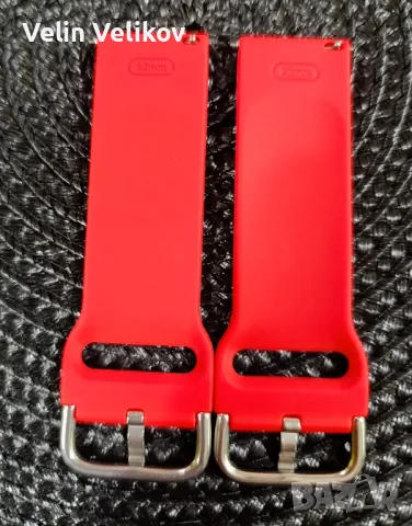 Оригинални силиконови часовникови верижки ленти 22мм, съвместими с Samsung Galaxy Watch, снимка 2 - Резервни части за телефони - 48239071