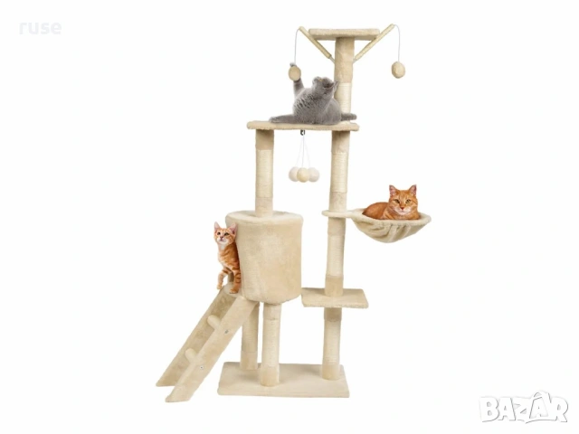 НОВИ! Котешка катерушка драскалка 139см 5 нива, снимка 2 - За котки - 53824739