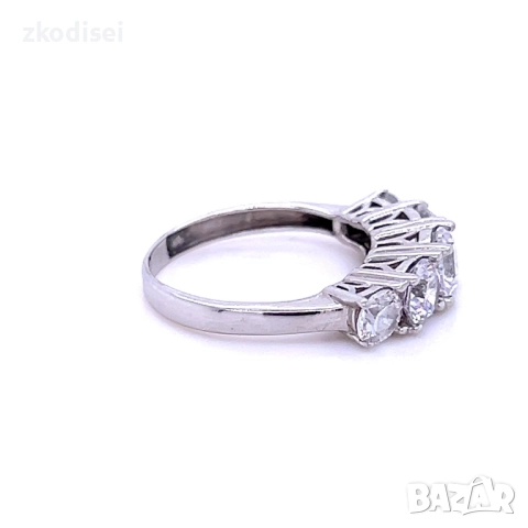 Златен дамски пръстен 3,44гр. размер:53 14кр. проба:585 модел:36341-6, снимка 2 - Пръстени - 52923920