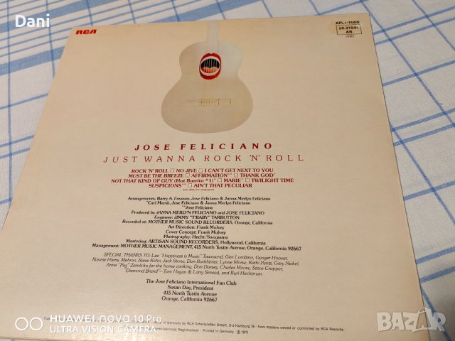 JOSE FELICIANO - Грамофонни плочи, снимка 16 - Грамофонни плочи - 41532285