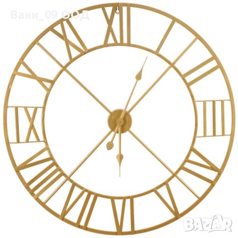 76см! Голям метален часовник, снимка 2 - Стенни часовници - 41671353