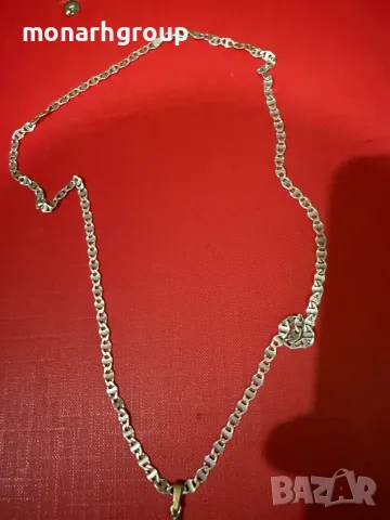 Сребърен ланец с кръст, снимка 6 - Колиета, медальони, синджири - 48723745