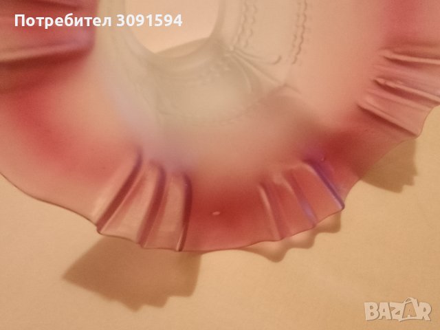 Винтидж абажур от стъкло в стил ар нуво, снимка 10 - Антикварни и старинни предмети - 40825516