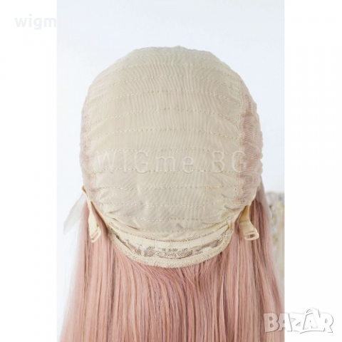 Дълга на права розова лейс фронт перука Елинор, снимка 10 - Аксесоари за коса - 36057274