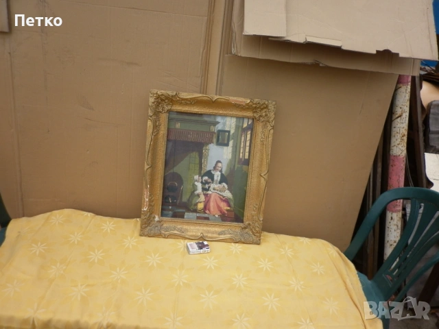 Голям  автентичен  гоблен, снимка 5 - Антикварни и старинни предмети - 53148414