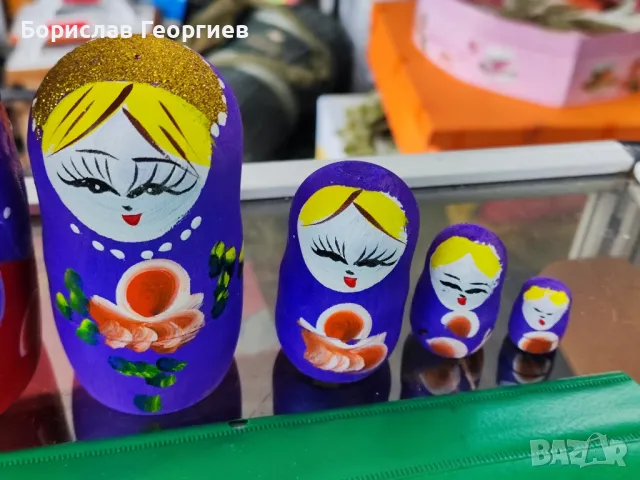 Матрьошка шест части, снимка 3 - Антикварни и старинни предмети - 49741048