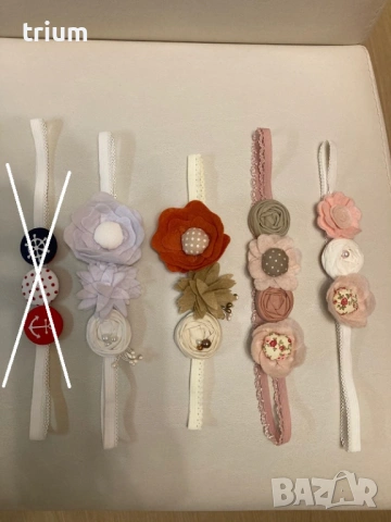 Красиви диадеми и ленти за коса , снимка 5 - Шноли, диадеми, ленти - 40108757