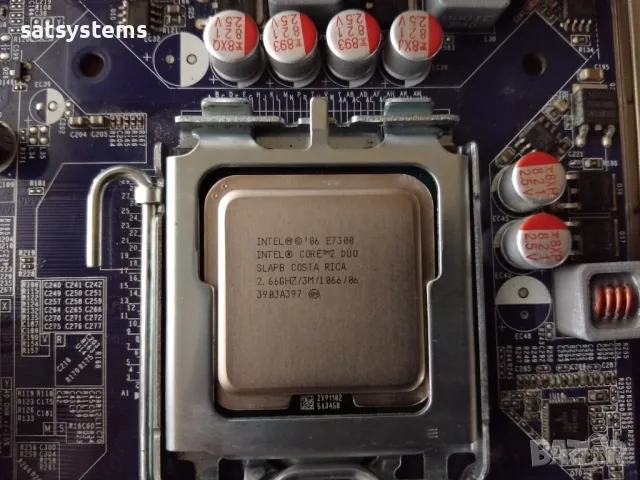 Дънна платка Foxconn G43MX Socket 775 CPU+FAN+RAM, снимка 7 - Дънни платки - 47954263