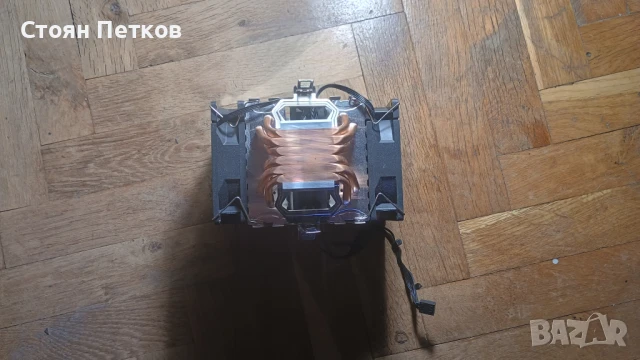Въздушно охлаждане за процесор с 6 медни тръби двойна кула, dual tower и 3 вентилатора., снимка 2 - Други - 51208334