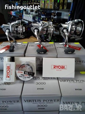 Новата Ryobi Virtus Power с подарък 2 смазки и корда/ 2000 до 4000, снимка 4 - Макари - 34623500