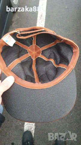 Кожена шапка Harley Davidson, снимка 4 - Шапки - 53162796
