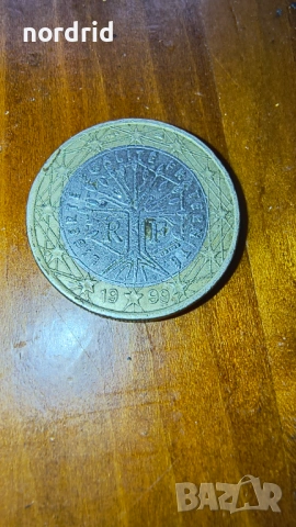 Рядка монета RF 1 евро