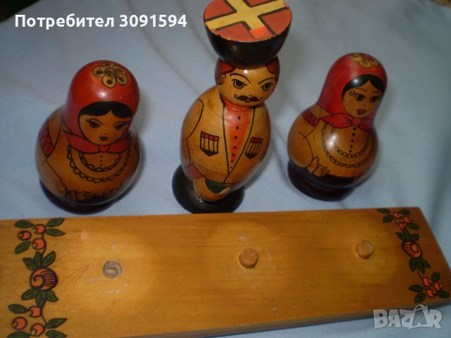 Матрошки солнички на поставка, снимка 5 - Други ценни предмети - 41392000