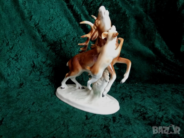 Порцеланова фигура елен фигурка порцелан , снимка 2 - Колекции - 51943612