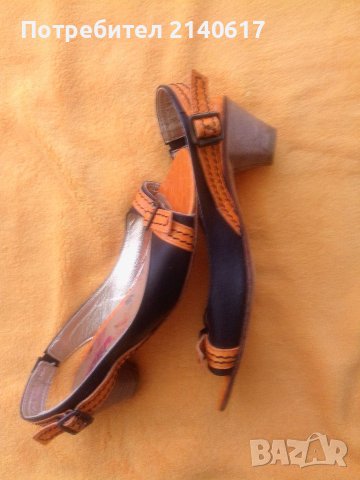 Италиански сандали L'IDEA 100% естествена кожа,N:38, снимка 4 - Сандали - 41442571