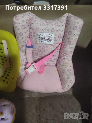 столче за кукли и каска baby born , снимка 2 - Кукли - 56170734