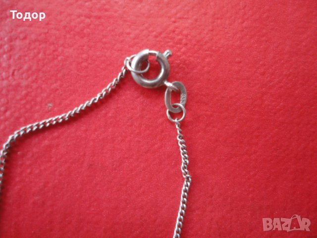 Невероятно сребърно колие с камък 925, снимка 3 - Колиета, медальони, синджири - 40698563