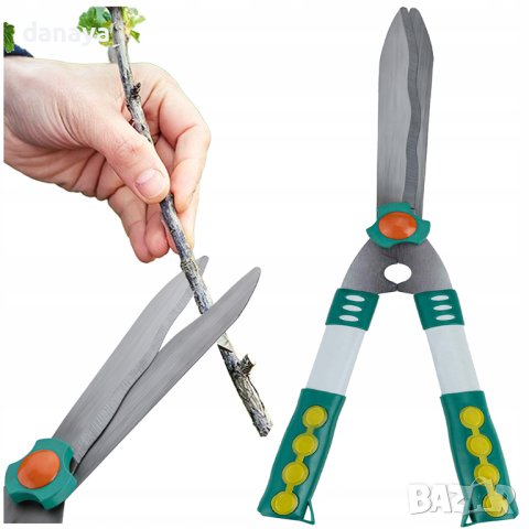 3735 Дълга градинска ножица за трева и храсти, 48 см, снимка 5 - Градински инструменти - 40820177