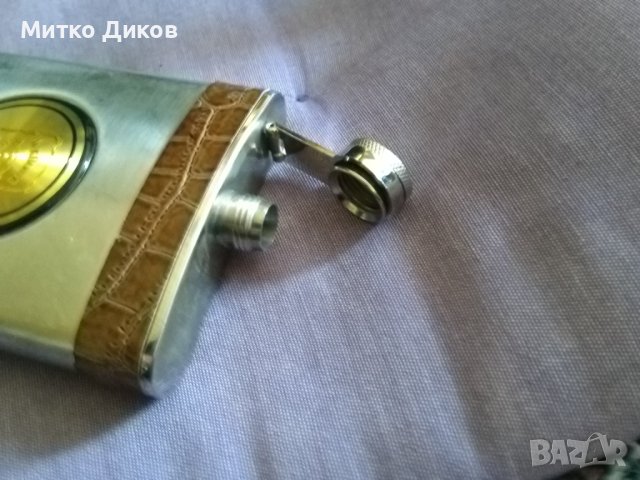 Павур Джак Даниелс Тенеси Уиски 8 юза-кожена обвивка, снимка 6 - Екипировка - 42598990