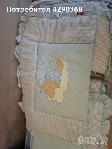 Продавам бебешка кошара ,матрак и комплект в топ състояние , снимка 9 - Кошарки - 52418388