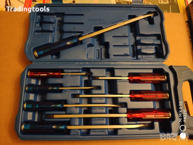 KINCROME 8броя ударни качествени отвертки кутия