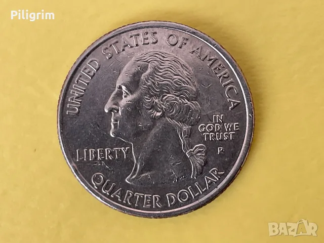 САЩ 25 цента 2002 (Р), Indiana., снимка 2 - Нумизматика и бонистика - 55725915