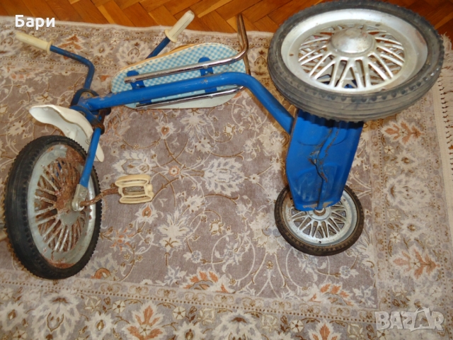 Стар детски велосипед,колело на педали- триколка, снимка 5 - Други ценни предмети - 36053368