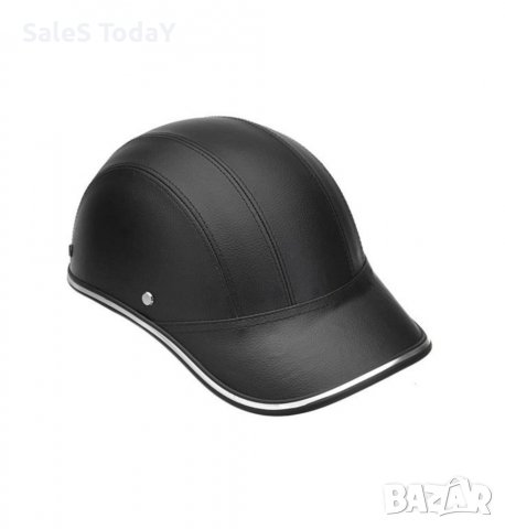 Каска за мотор, скутер, еко кожа, мотопед, канче, снимка 2 - Аксесоари и консумативи - 40156120