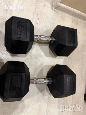 Хексагонални дъмбели, снимка 6 - Фитнес уреди - 53136541