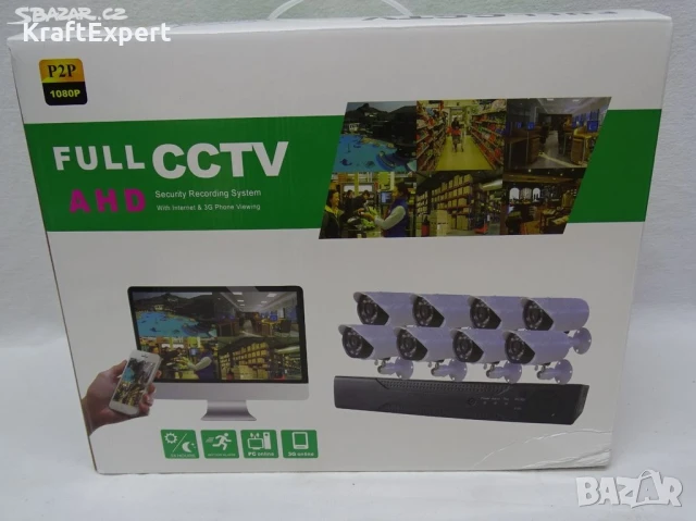 Комплект 8 камери с DVR Full CCTV, снимка 2 - Комплекти за видеонаблюдение - 50562663