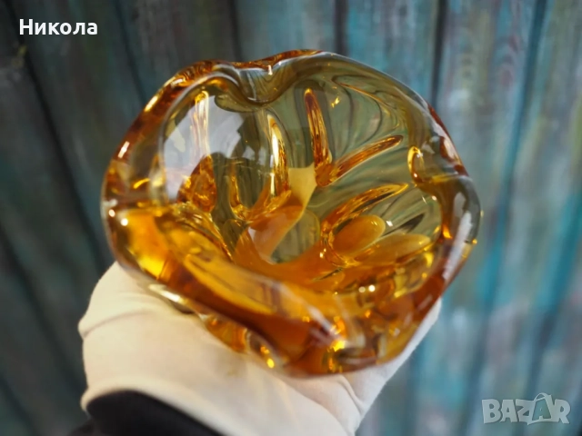 Луксозен пепелник за пури - Murano, Италия 1970г., снимка 8 - Други ценни предмети - 52353160