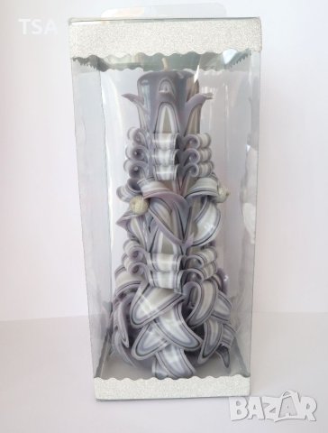 Уникална карвинг свещ - ръчна изработка , снимка 4 - Други - 40501545