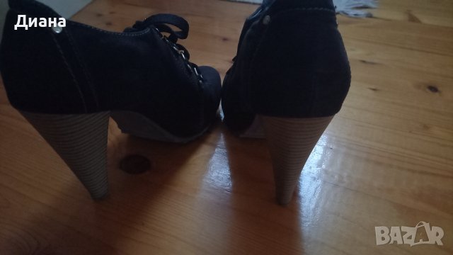 Черни пролет-есен, снимка 4 - Дамски обувки на ток - 41042269