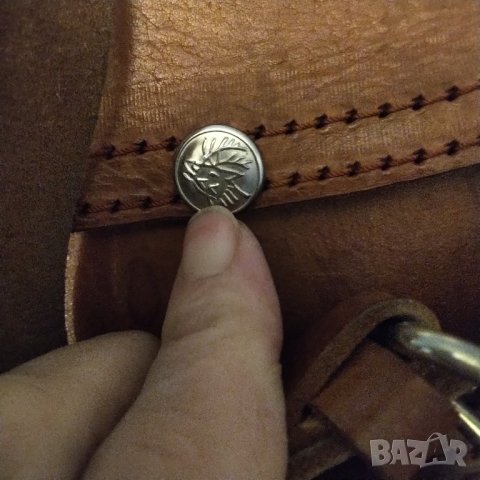 Винтидж чанта естествена кожа ,ръчна изработка , снимка 4 - Чанти - 40027549