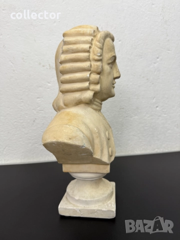 Бюстът на Йохан Себастиан Бах. №7588, снимка 3 - Антикварни и старинни предмети - 52317463