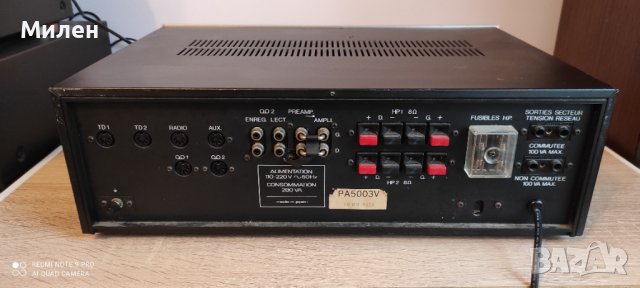 Ретро усилвател Pathe marconi PA 5003V 1978. Made in Japan, снимка 2 - Ресийвъри, усилватели, смесителни пултове - 39483142