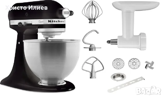 Планетарен миксер KitchenAid Classic с Приставка месомелачка и за бисквити